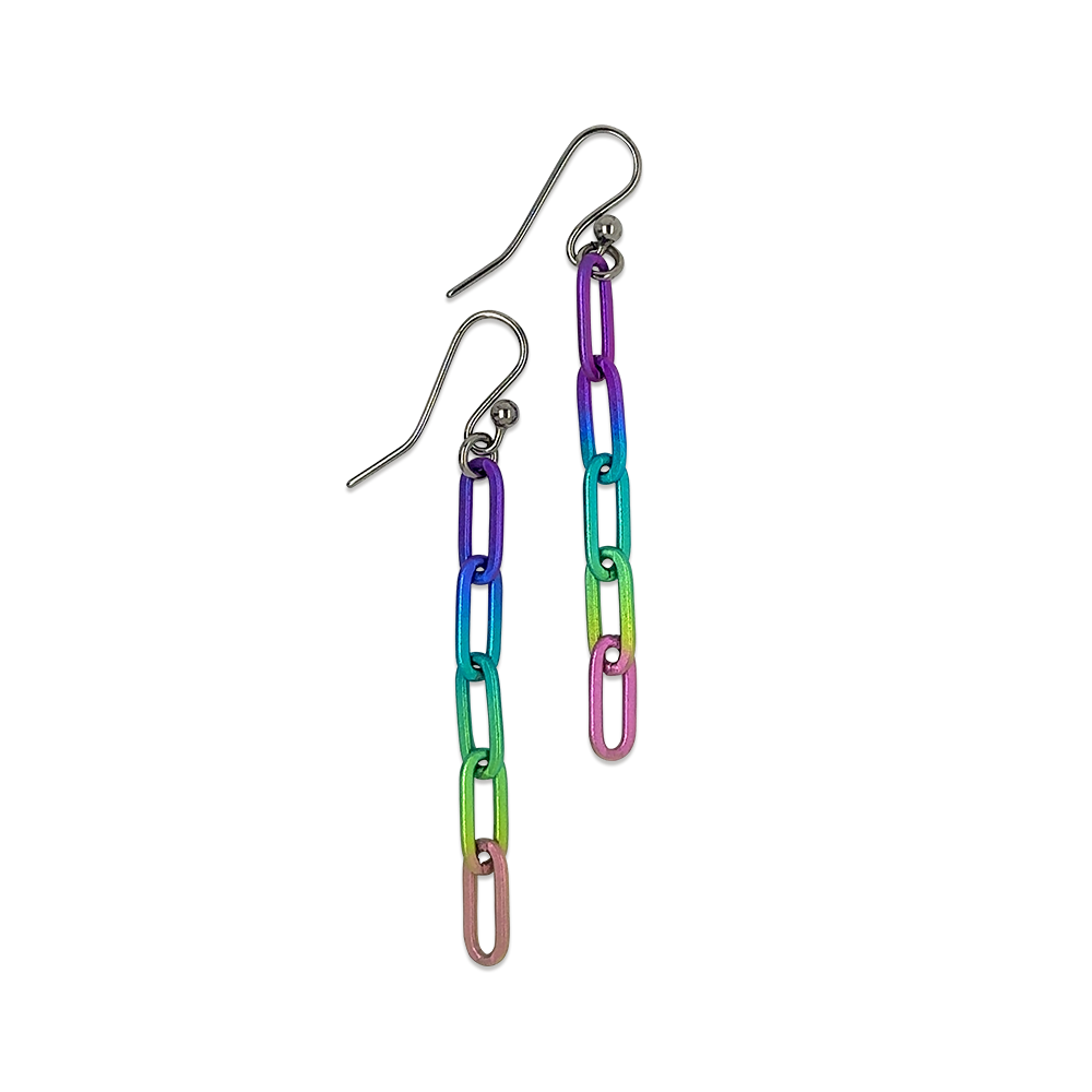 Paperclip Drop Earrings