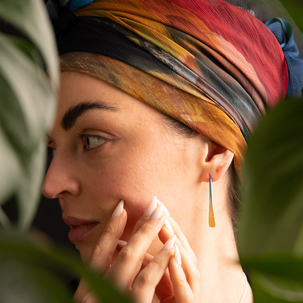 Forged Drop Earrings