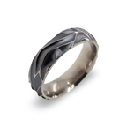 Tidal Wave Carved Ring