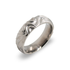 Tidal Wave Carved Ring