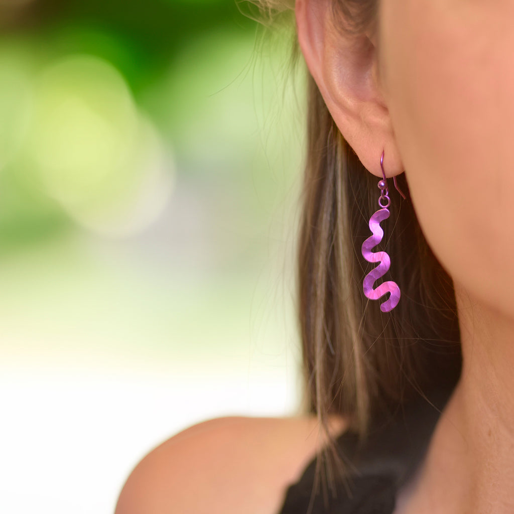 Squiggle Drop Earrings