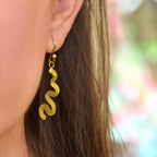 Squiggle Drop Earrings