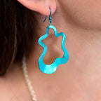 Large Splat Drop Earrings