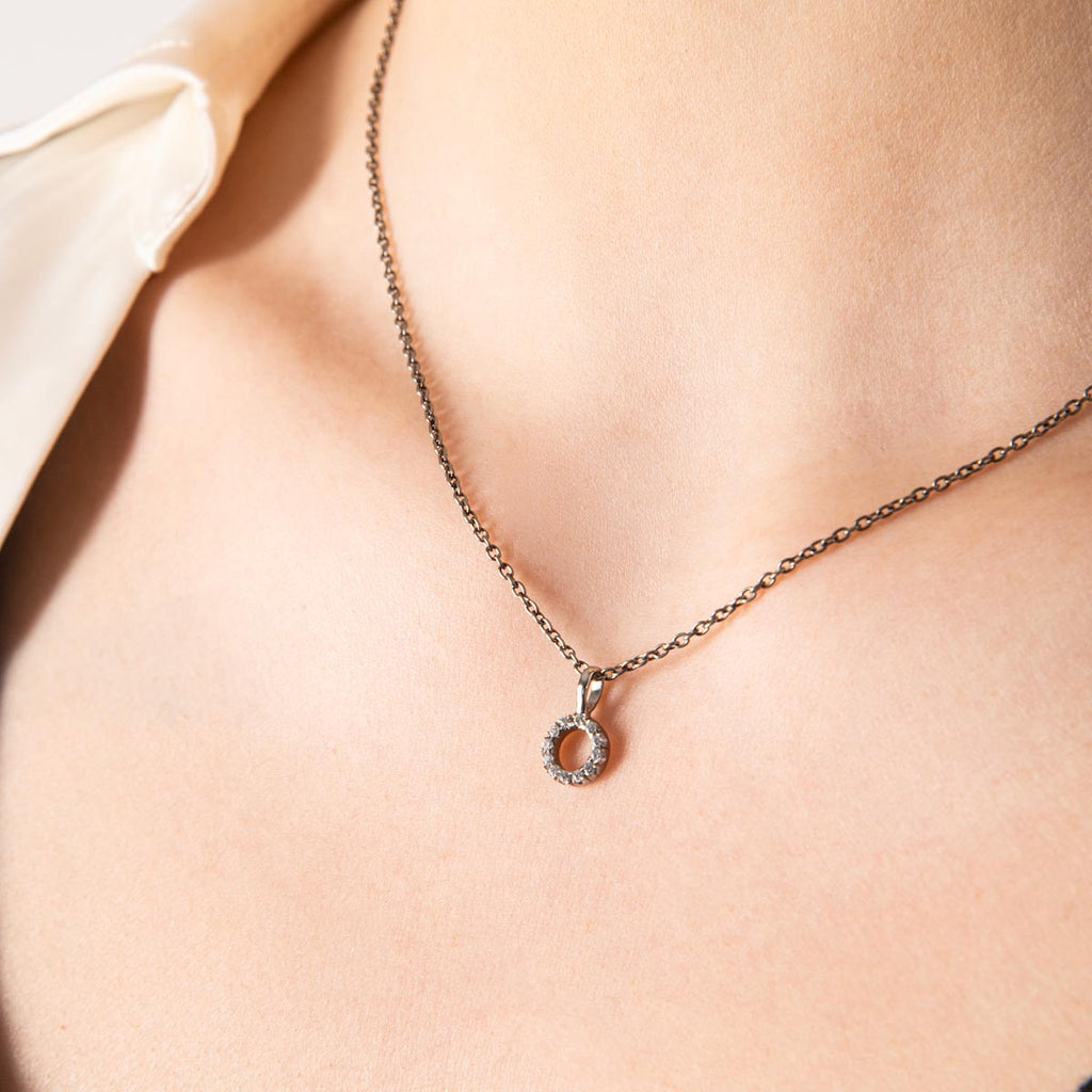 Circle Diamond Pendant