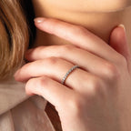 Full Eternity Claw Set Diamond Ring