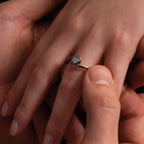 Crossover Twist Diamond Engagement Ring