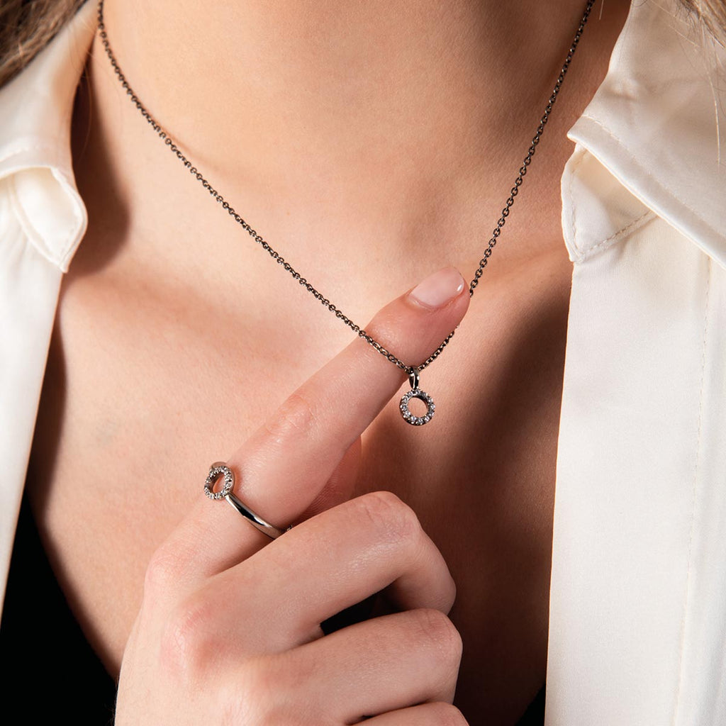 Circle Diamond Pendant