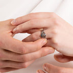 V-Shaped Diamond Engagement Ring