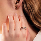 Infinity Wave Diamond Ring