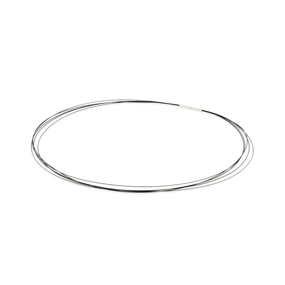 Stainless Steel Nylon Coated Multi-strand Necklace