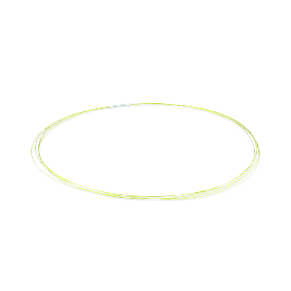 Stainless Steel Nylon Coated Multi-strand Necklace