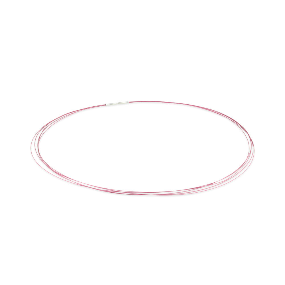 Stainless Steel Nylon Coated Multi-strand Necklace