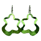 Large Splat Drop Earrings