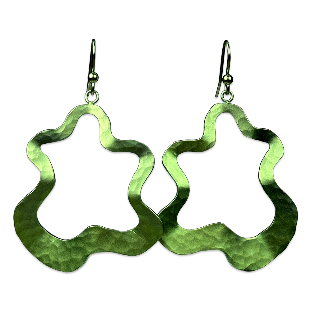 Large Splat Drop Earrings