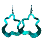 Large Splat Drop Earrings