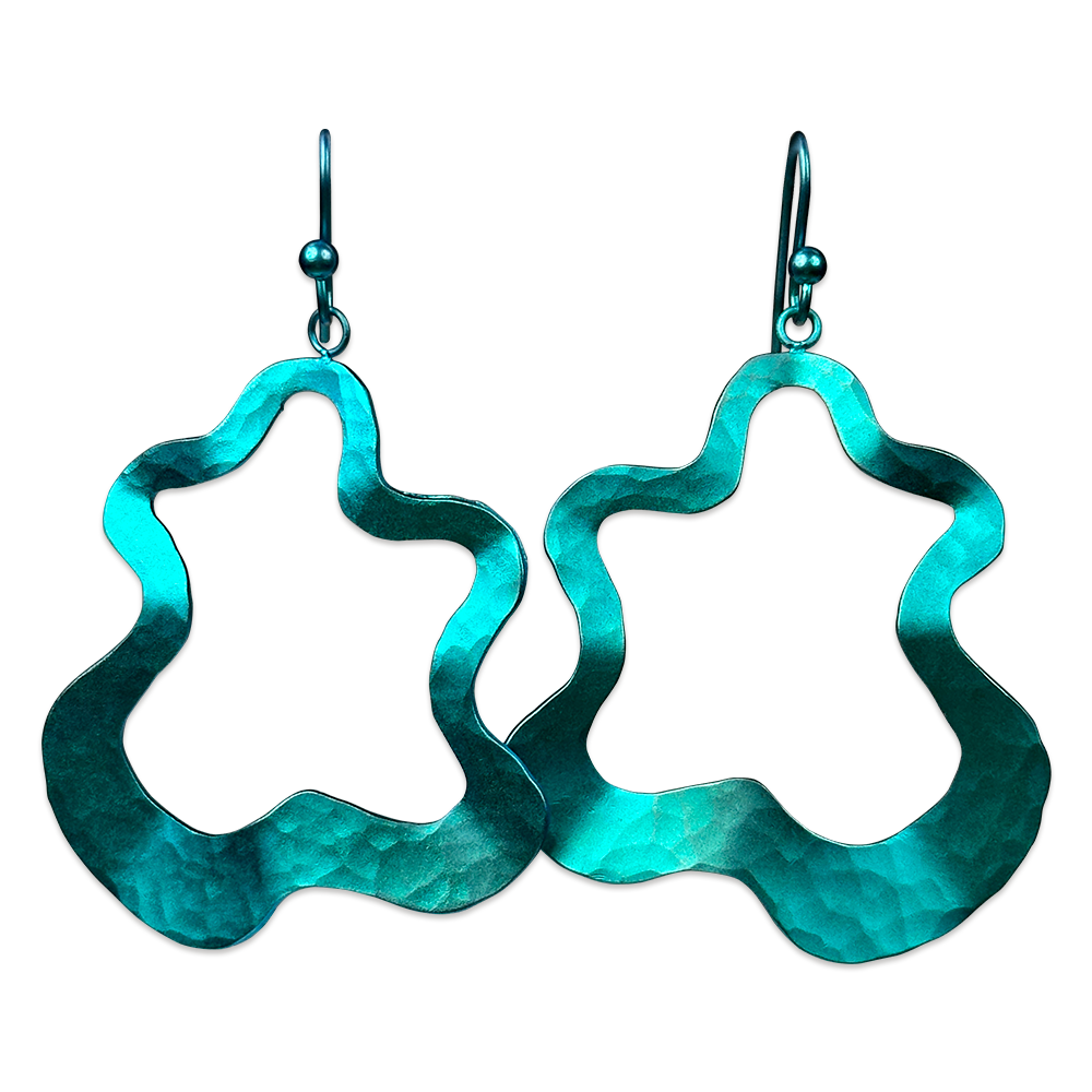 Large Splat Drop Earrings