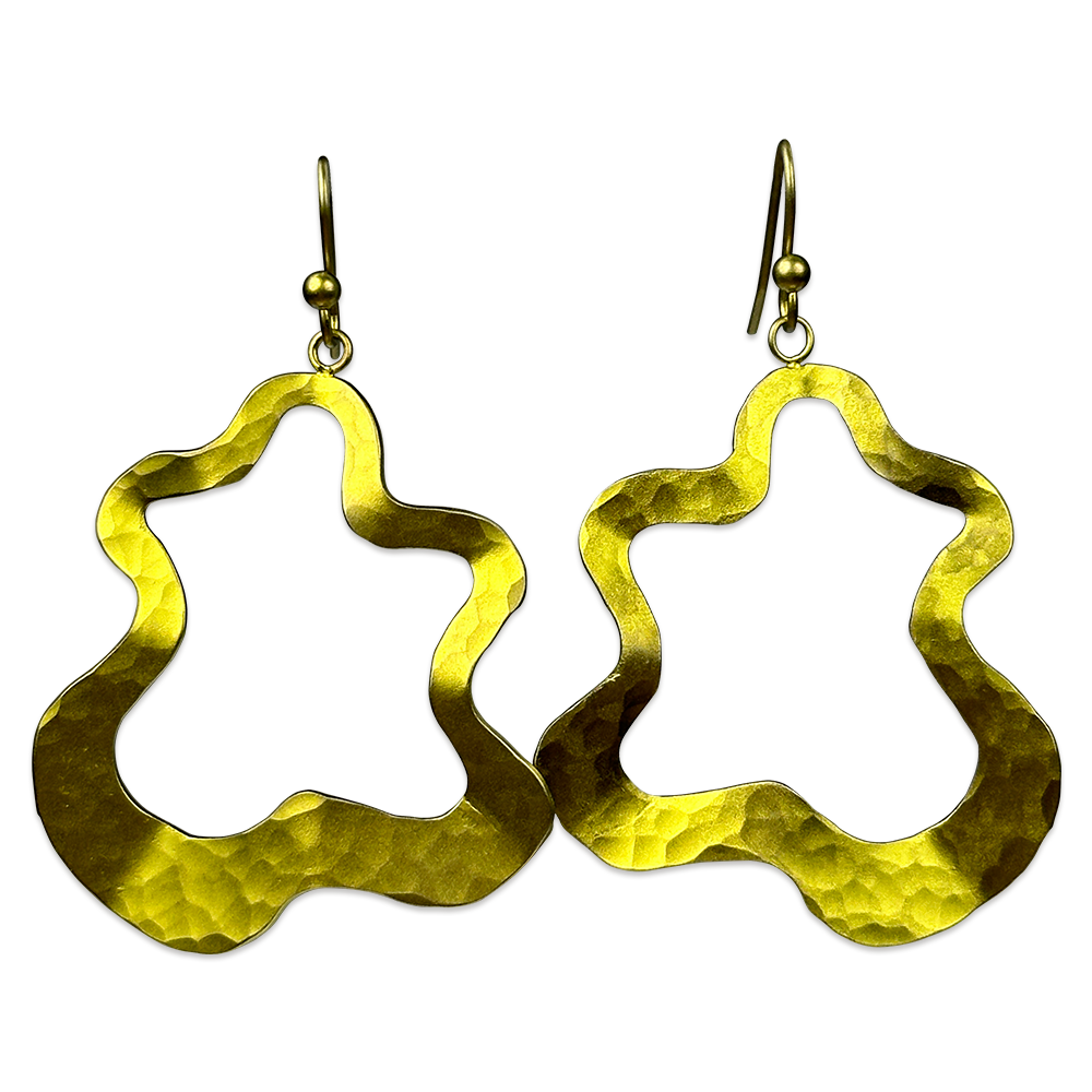 Large Splat Drop Earrings