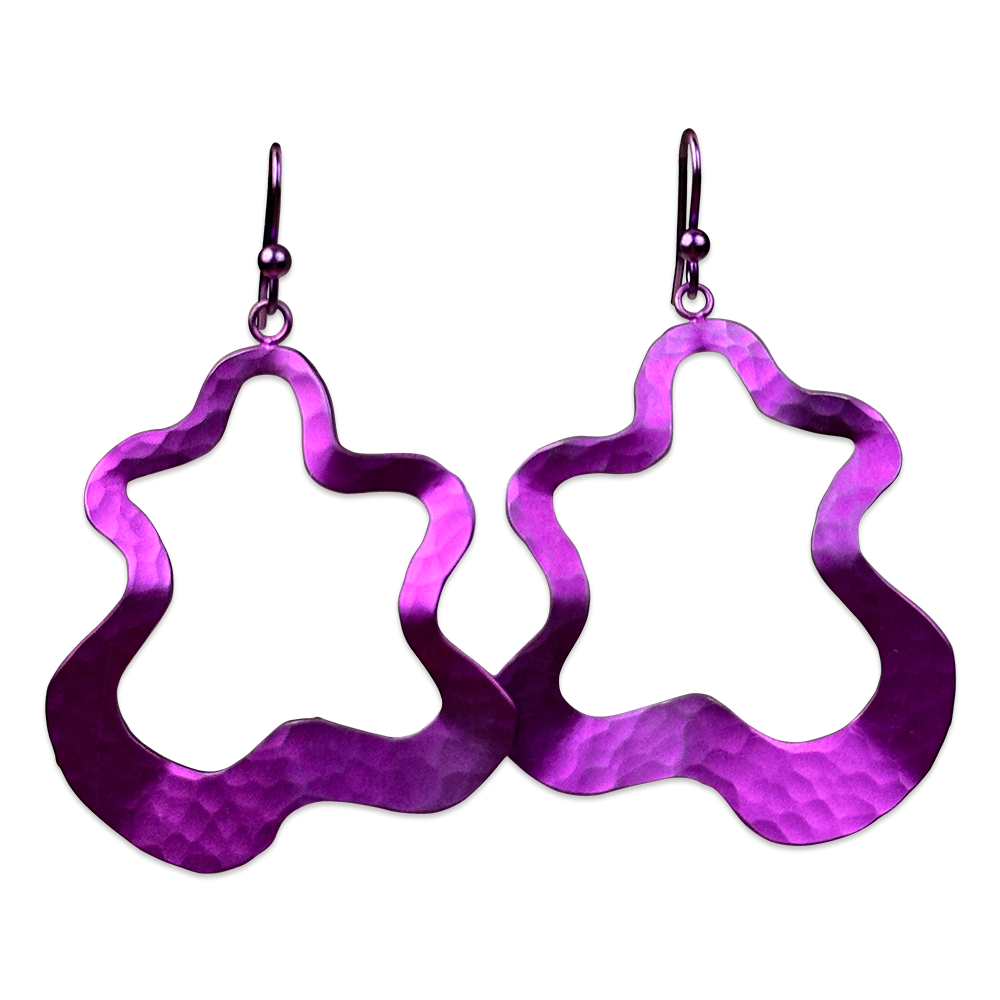 Large Splat Drop Earrings