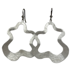 Large Splat Drop Earrings