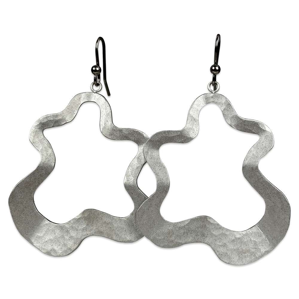 Large Splat Drop Earrings