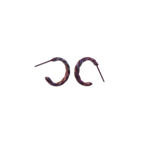 Small Flat Twist Hoops