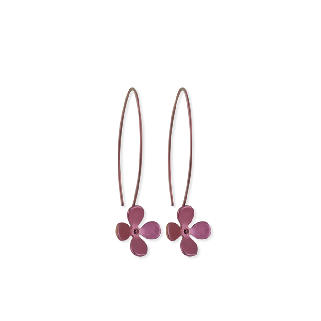 Large Four Petal Flower Hook Drops