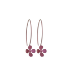 Large Four Petal Flower Hook Drops