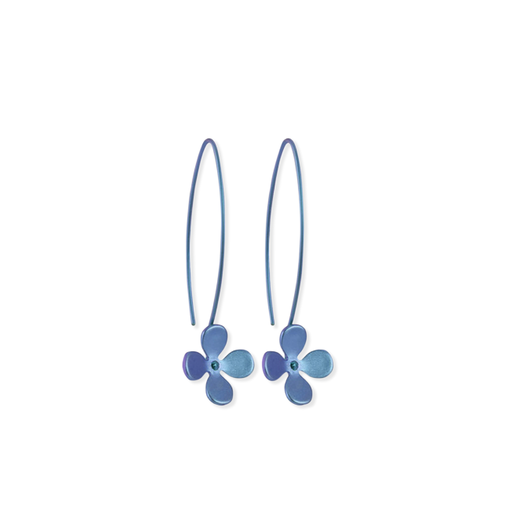 Large Four Petal Flower Hook Drops