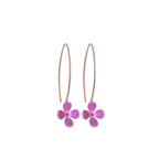 Large Four Petal Flower Hook Drops