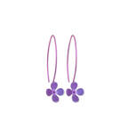 Large Four Petal Flower Hook Drops