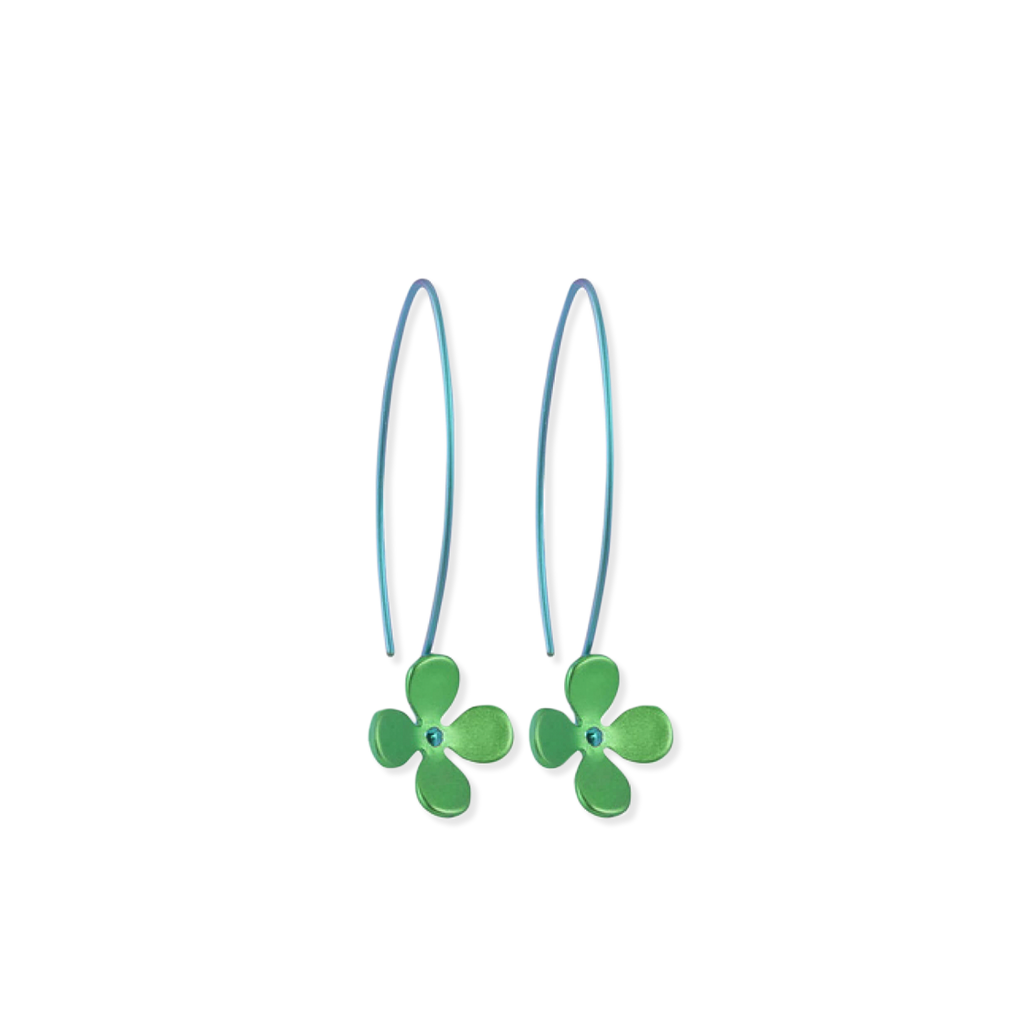 Large Four Petal Flower Hook Drops