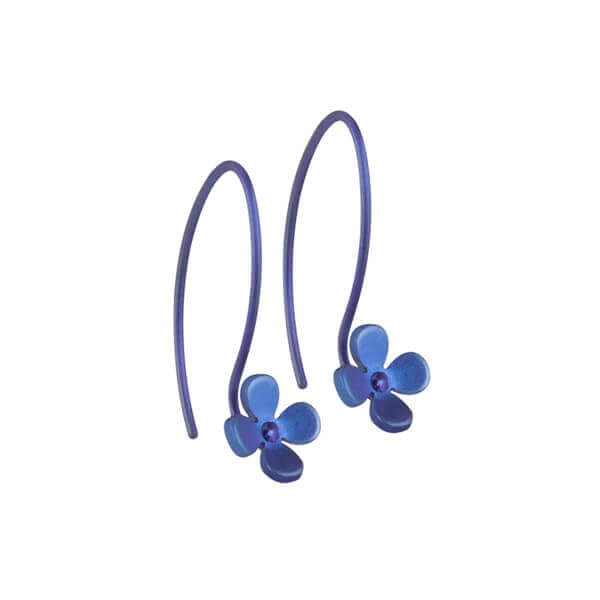 Small Four Petal Flower Hook Drops