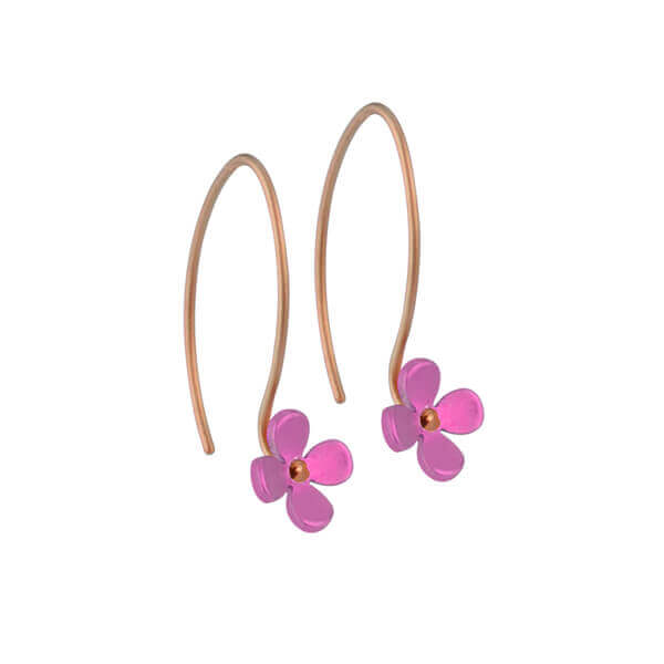 Small Four Petal Flower Hook Drops