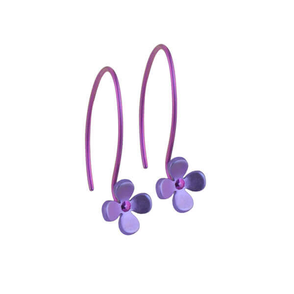 Small Four Petal Flower Hook Drops