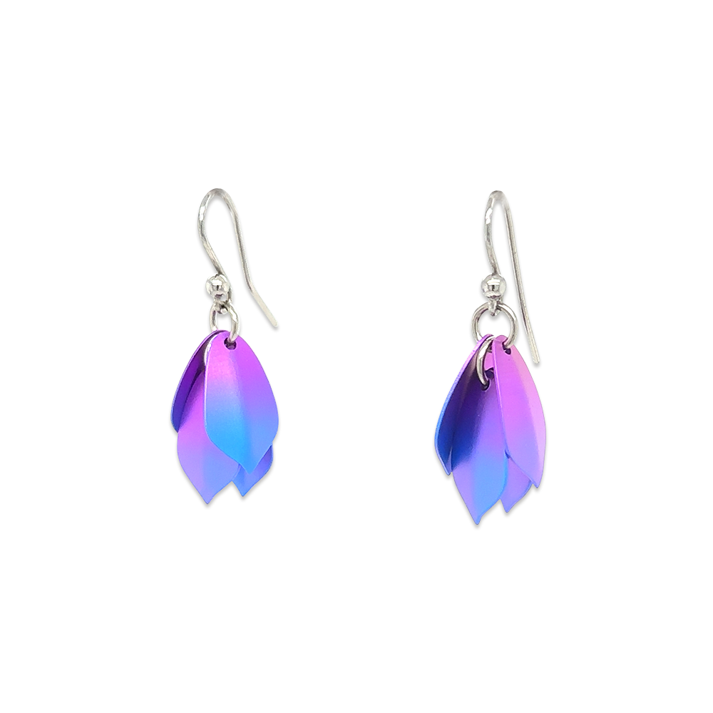 Small Wolf of the Woods Drop Earrings