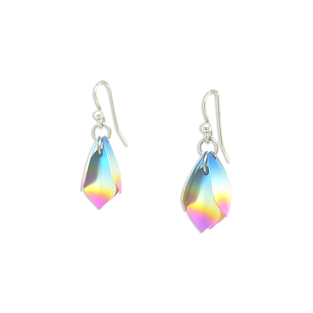 Small Wolf of the Woods Drop Earrings