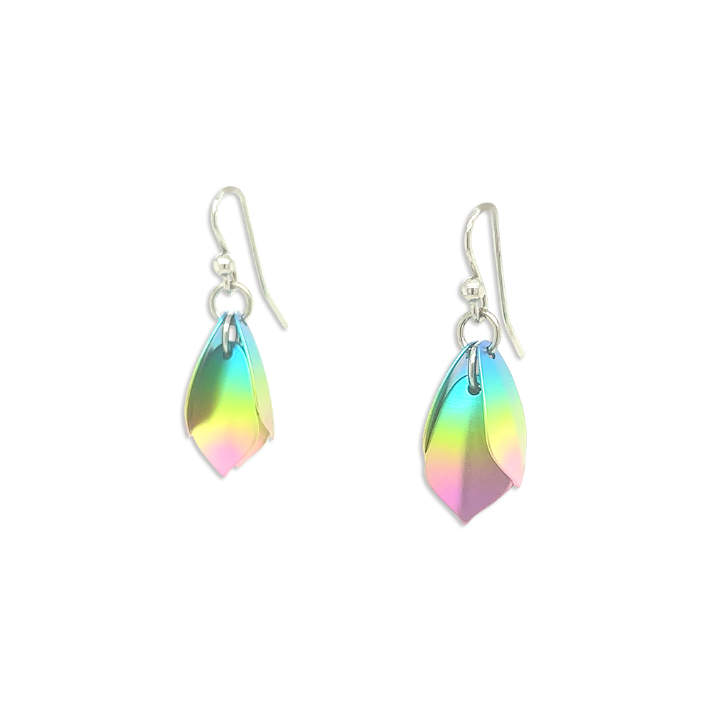 Small Wolf of the Woods Drop Earrings