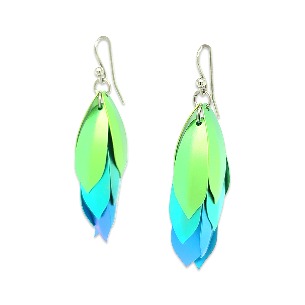 Large Wolf of the Woods Drop Earrings