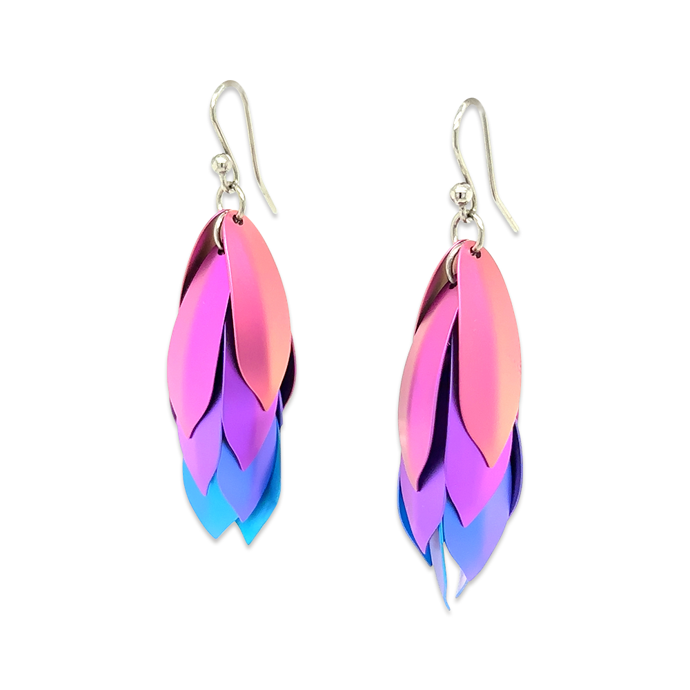 Large Wolf of the Woods Drop Earrings