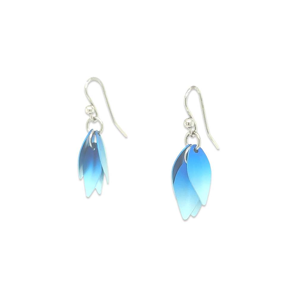 Small Wild Orchid Drop Earrings