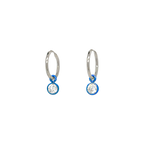 Gem Charm Hoops