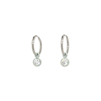 Gem Charm Hoops