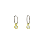 Gem Charm Hoops