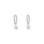 Star Charm Hoops