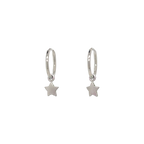 Star Charm Hoops
