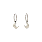 Moon Charm Hoops