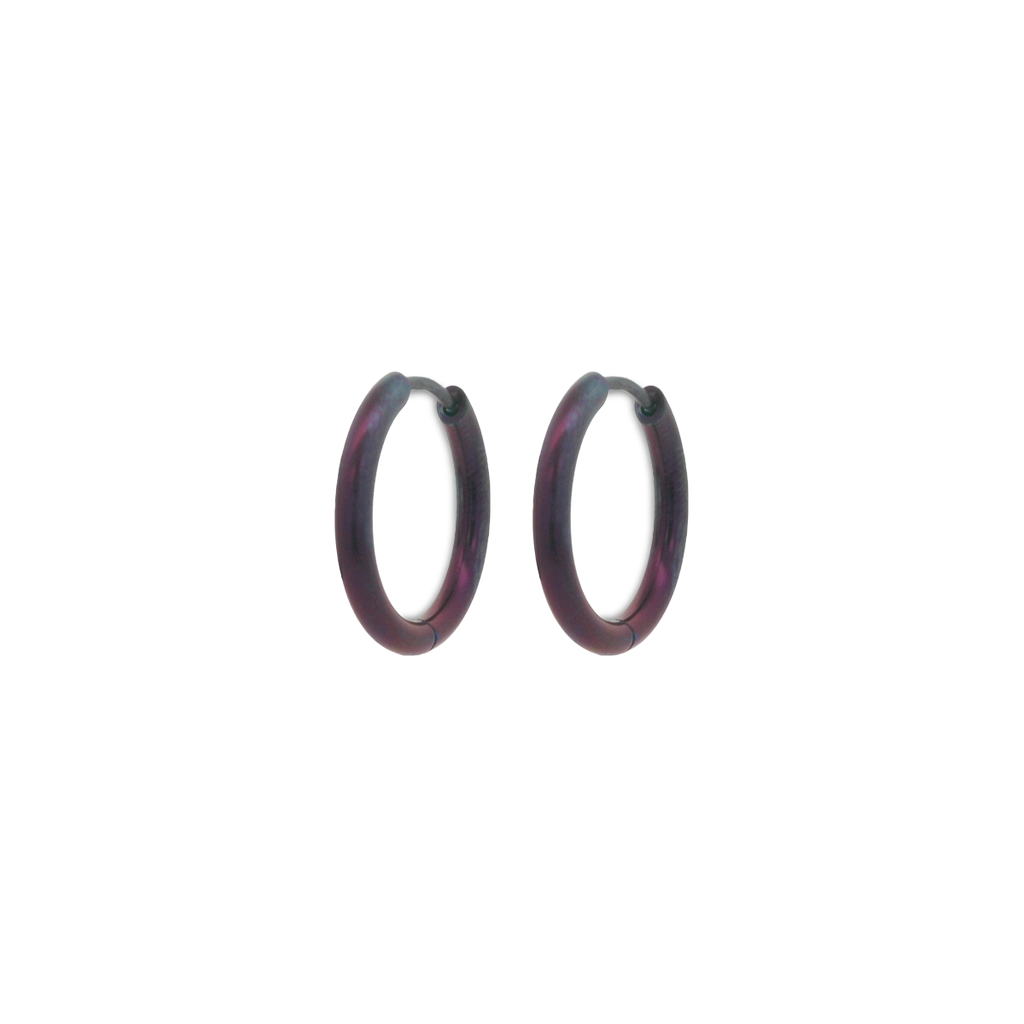 Medium Round Hinged Hoops