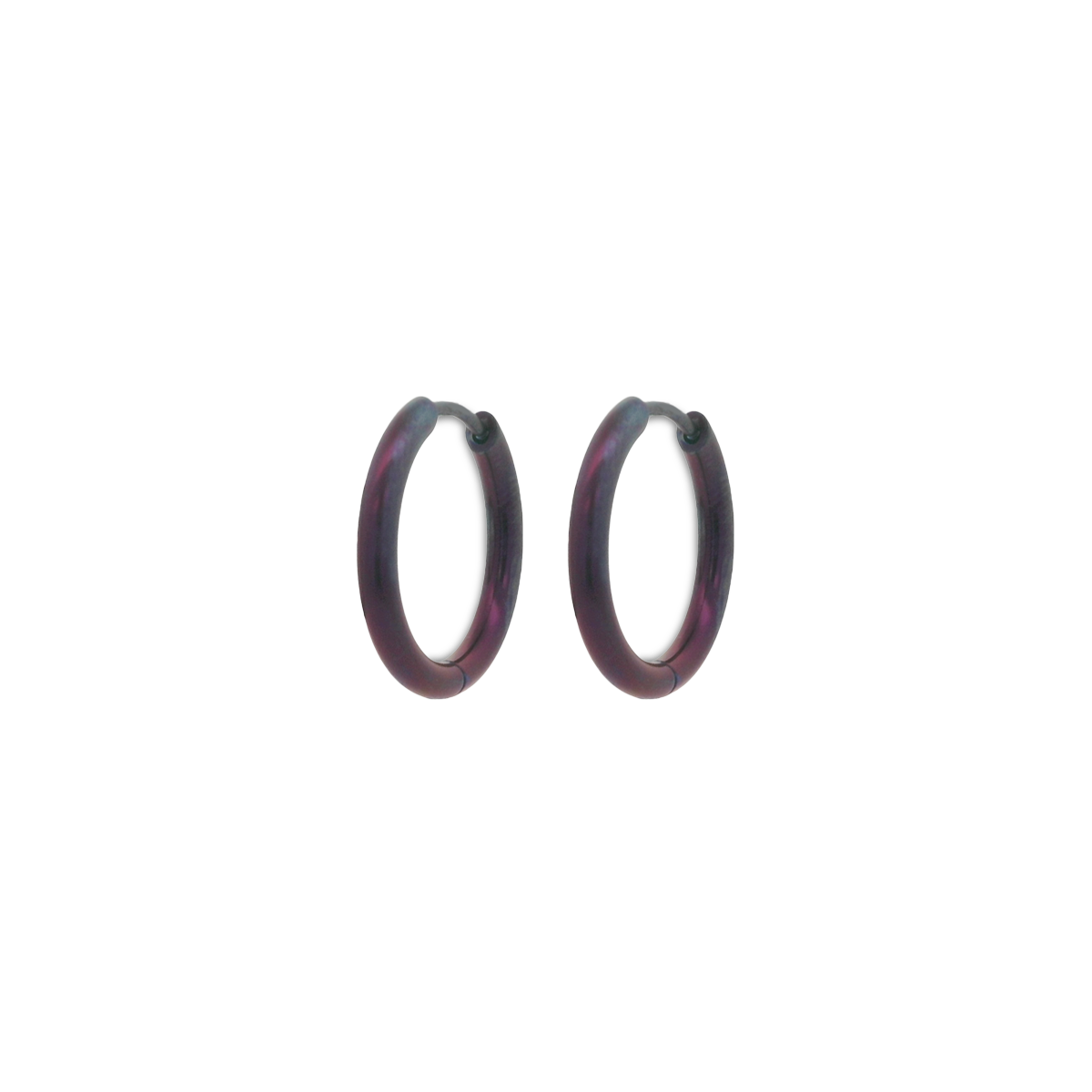 Medium Round Hinged Hoops