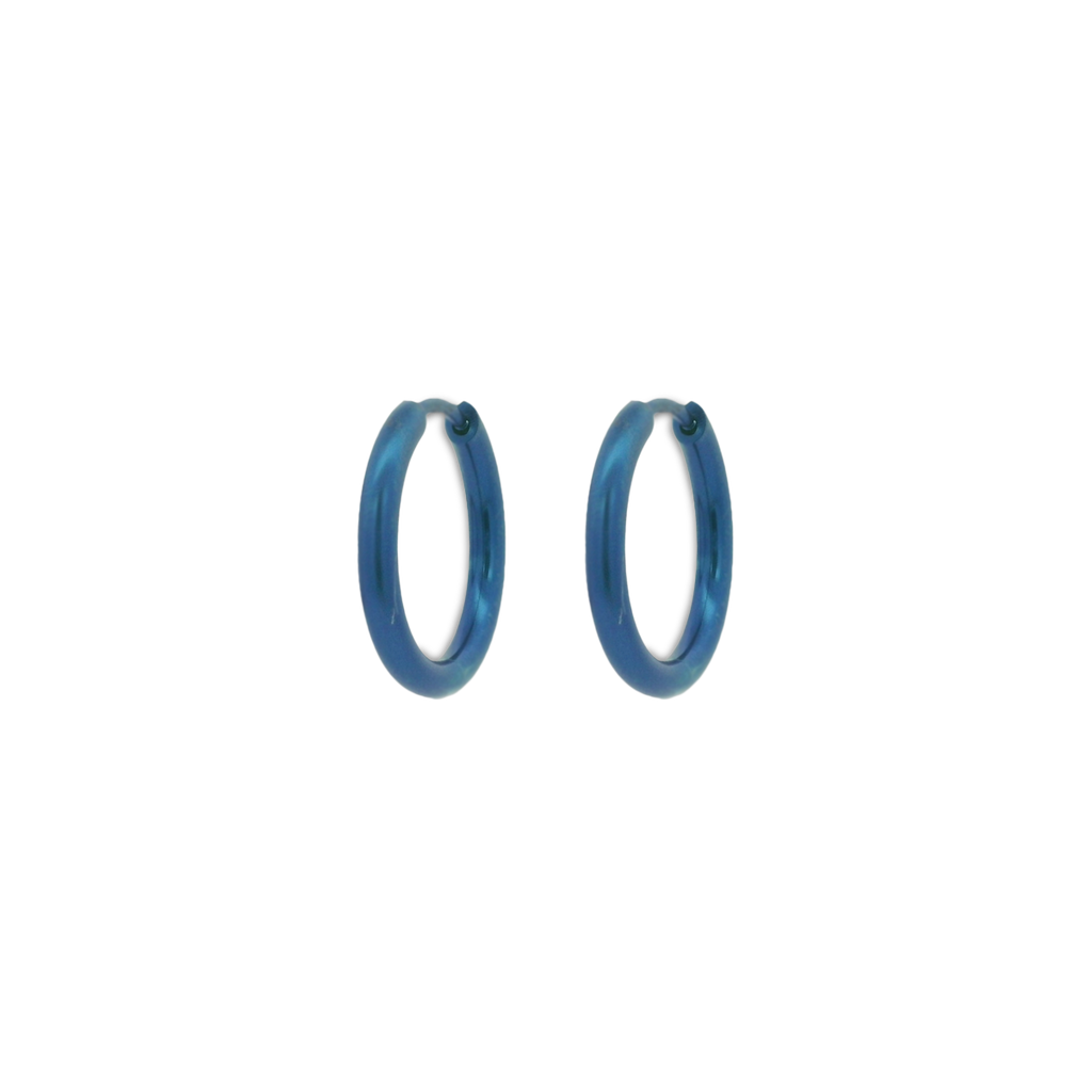 Medium Round Hinged Hoops