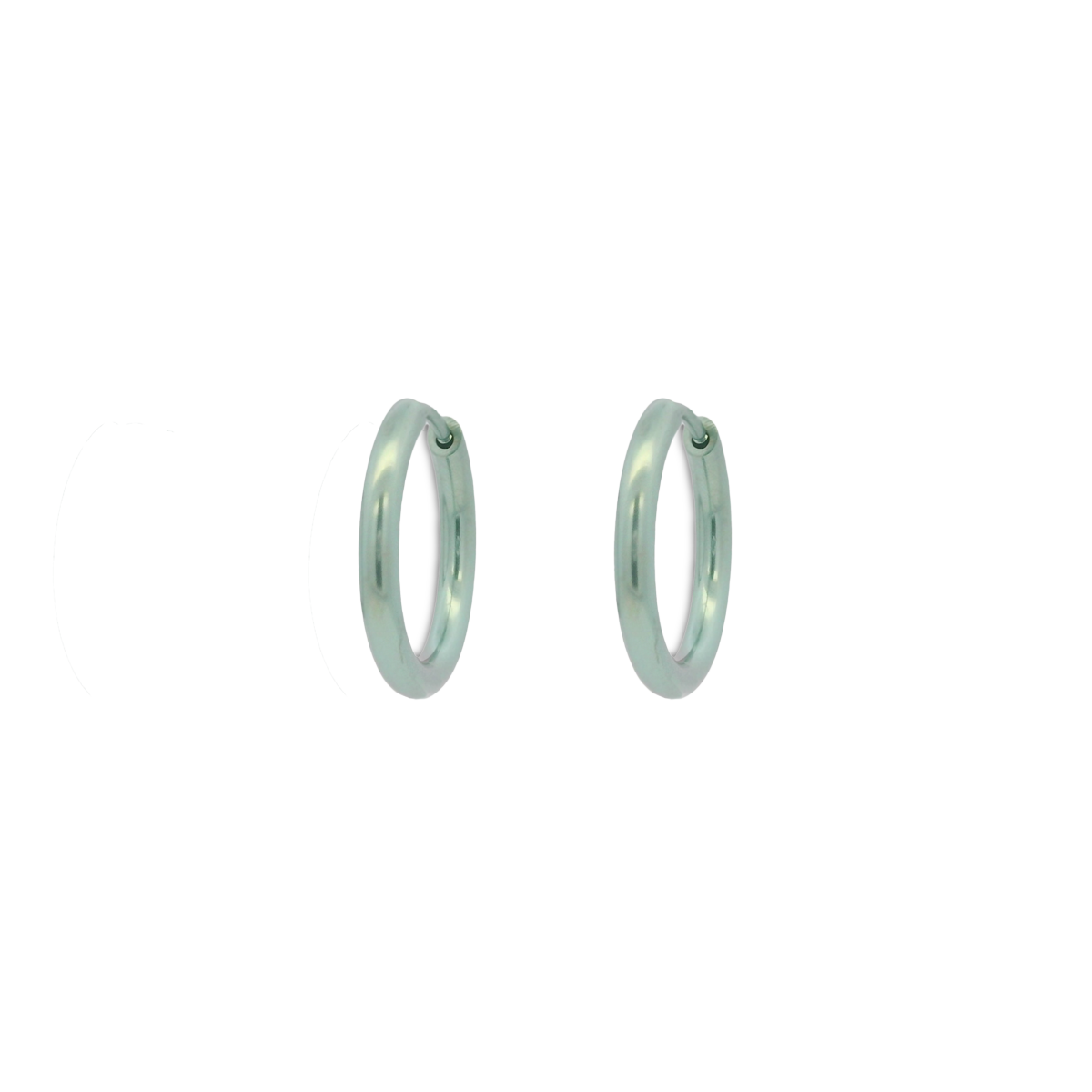 Medium Round Hinged Hoops